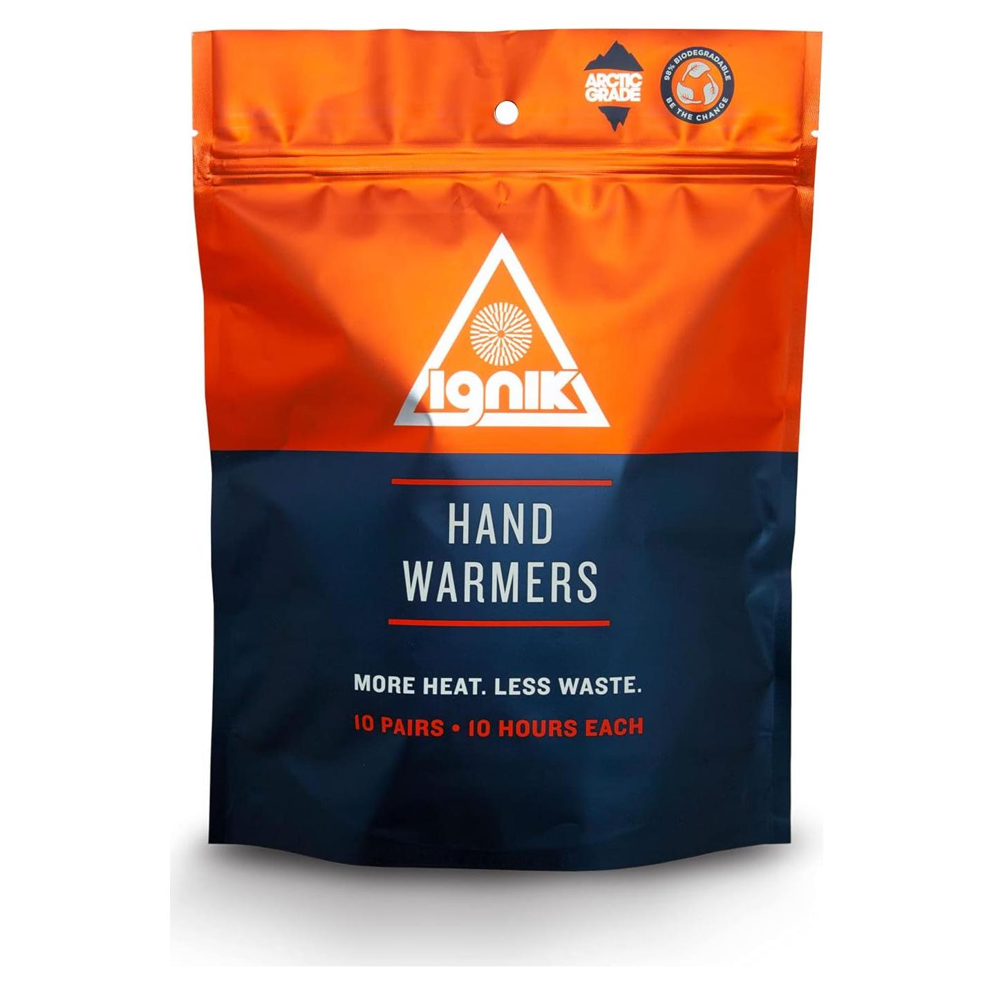 Calentadores de Manos Reutilizables Ignik - 10 Pares, 10 Horas de Calor