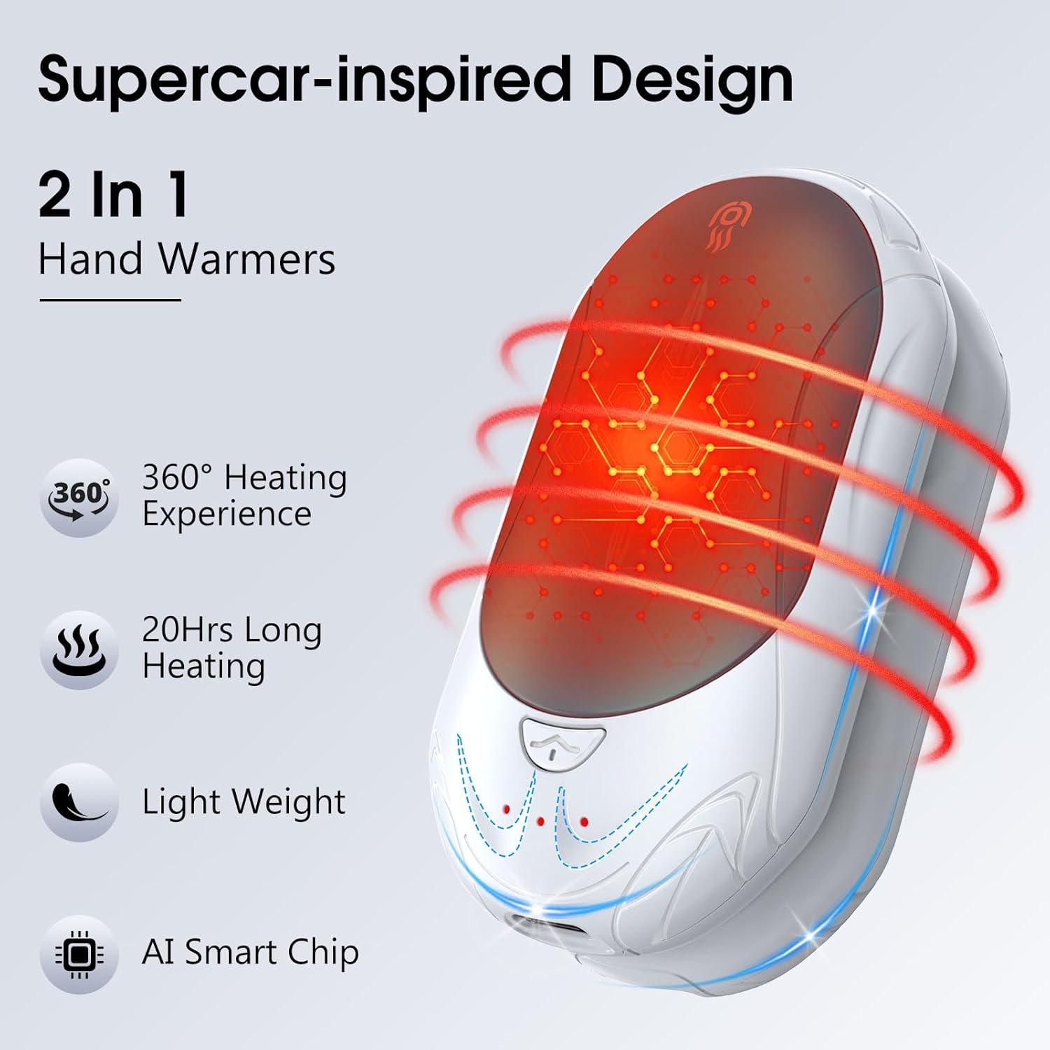 Calentadores de Manos Recargables OUTJUT AOY-766 6000mAh 20Hrs