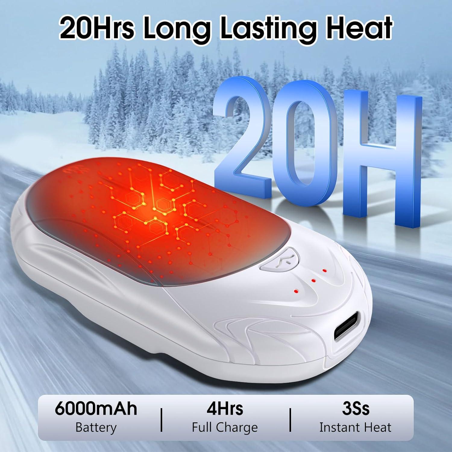 Calentadores de Manos Recargables OUTJUT AOY-766 6000mAh 20Hrs