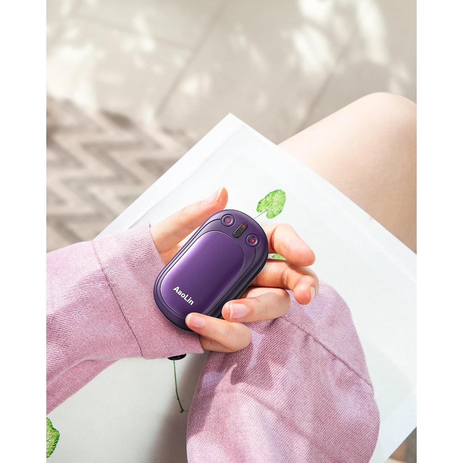 Calentadores de Manos Recargables AaoLin AO-216, 2 Paquete, 12h Calor