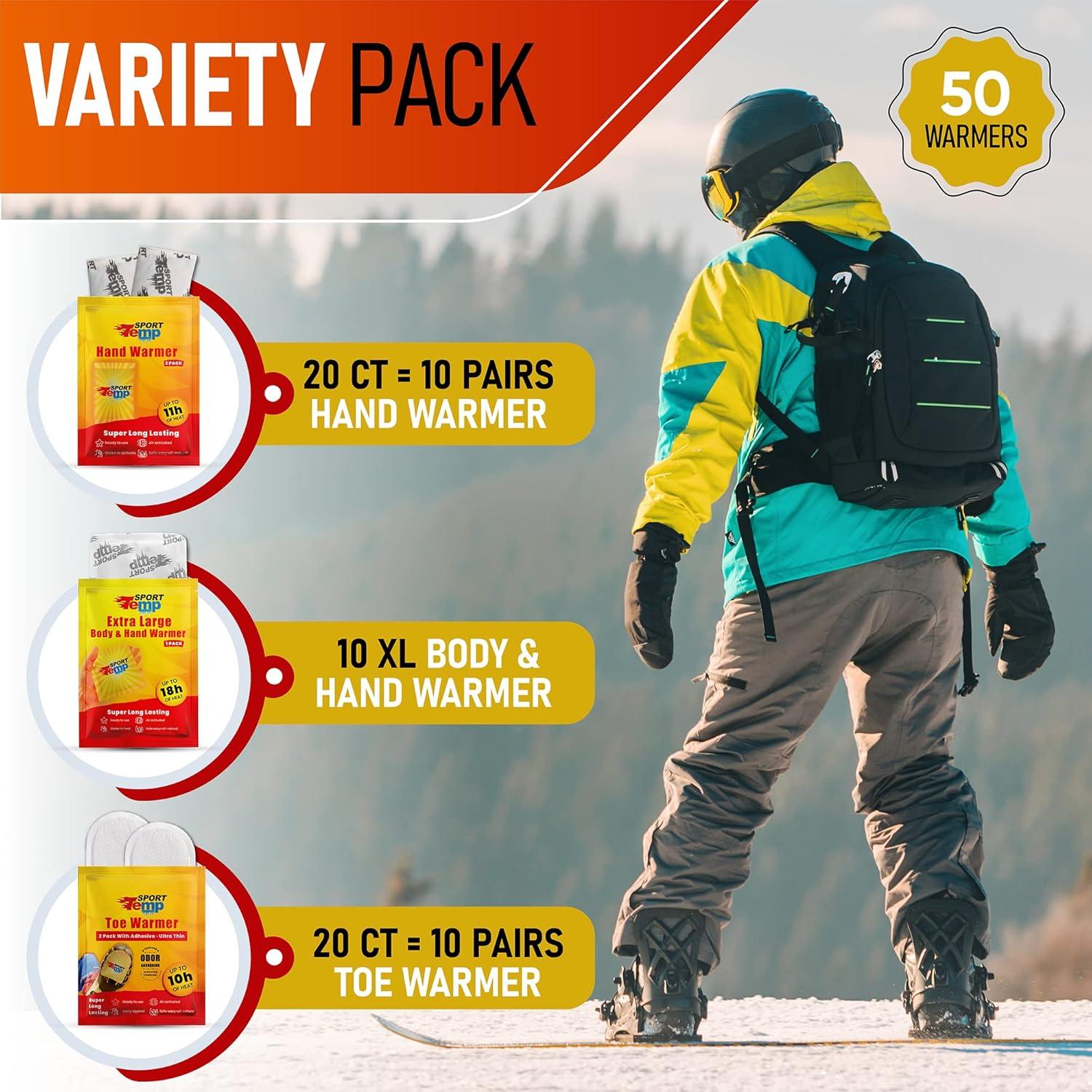 Calentadores de Manos y Cuerpo Sport Temp XL - 30 Piezas