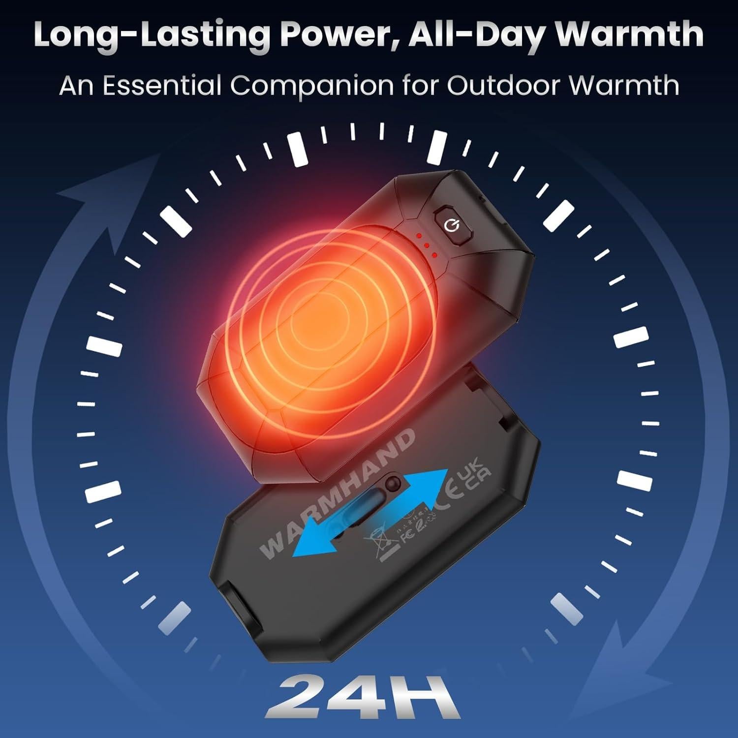 Calentadores de Manos Recargables WARMHAND AO-212 2 Paquete