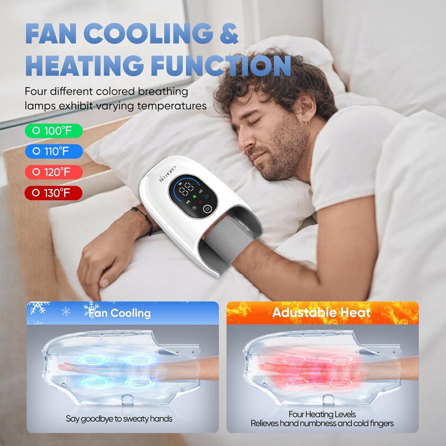 Masajeador de Mano Belhope FE-0163 con 9 Modos y Calefacción