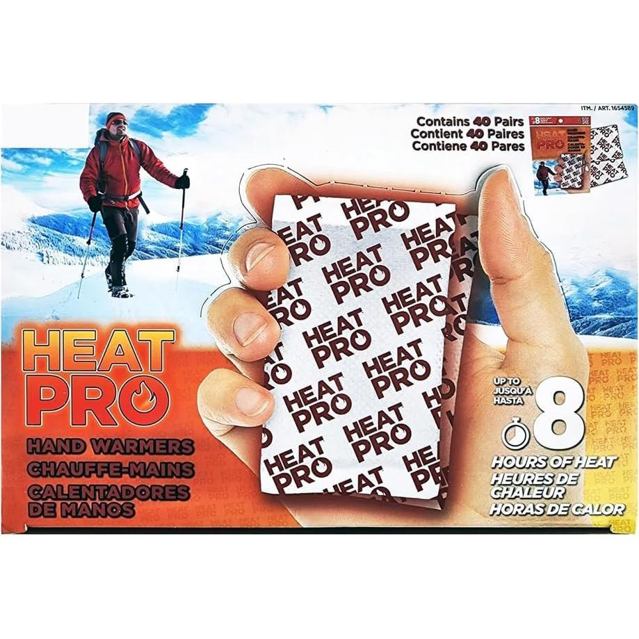 Calentadores de Manos Heat Pro Genérico - 40 Pares 8 Horas Calor