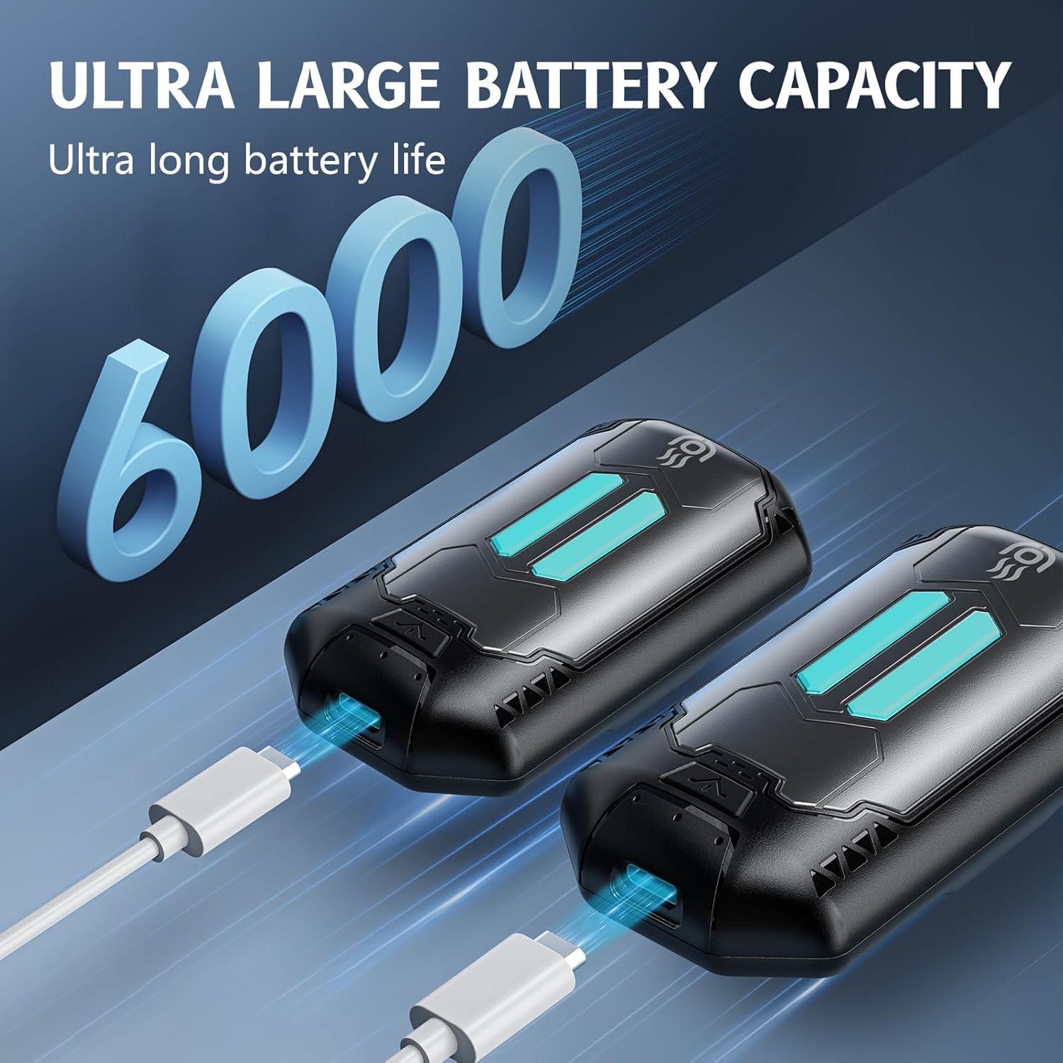 Calentadores de Manos Recargables OUTJUT 6000mAh 2 Pack USB