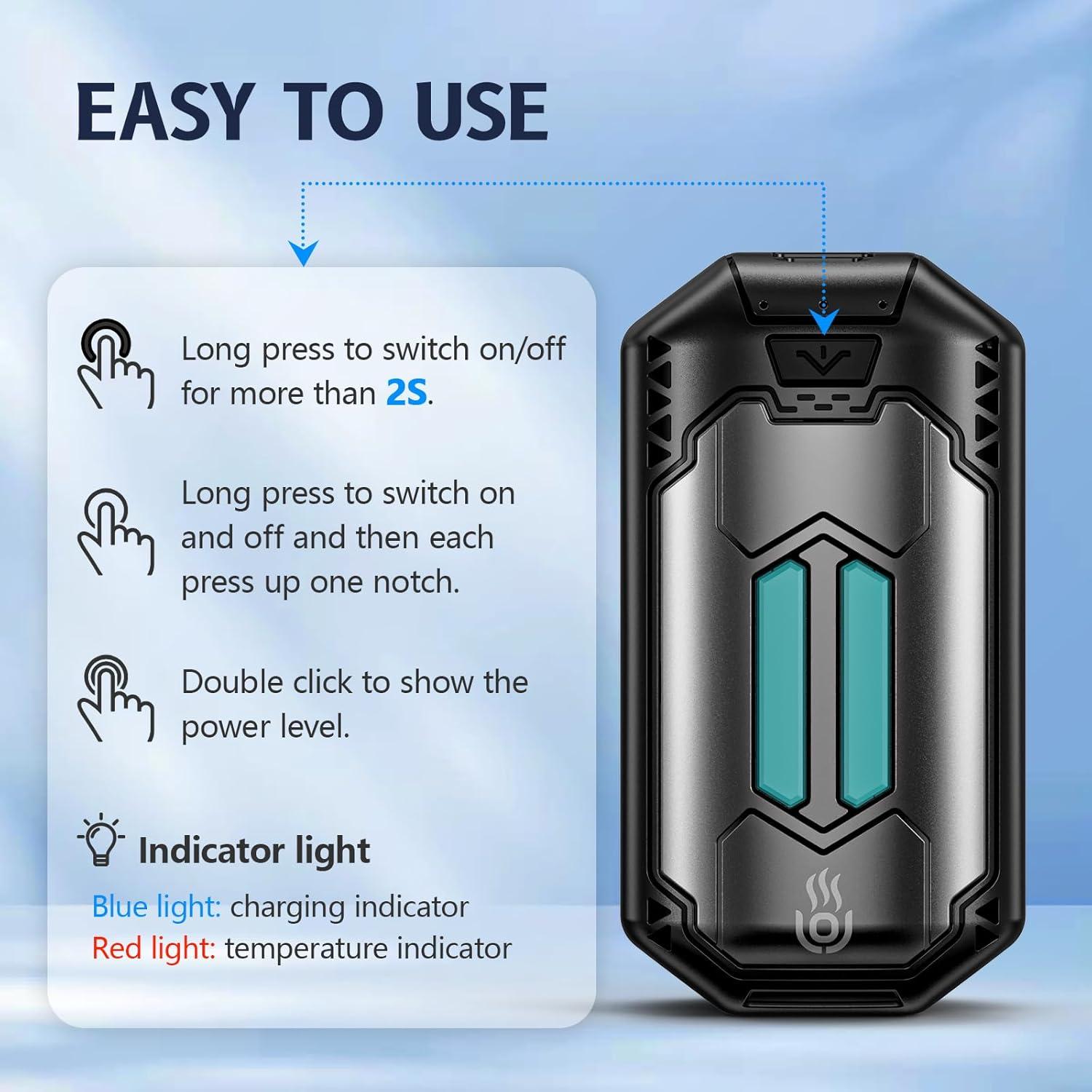 Calentadores de Manos Recargables OUTJUT 6000mAh 2 Pack USB