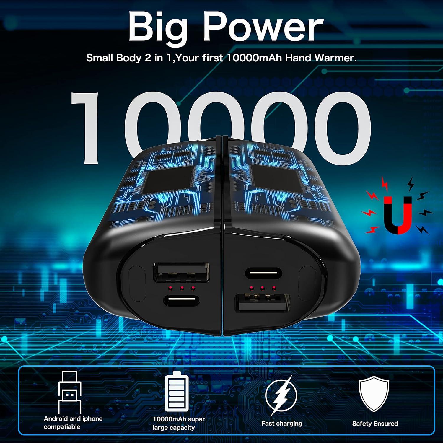 Calentadores de Manos Recargables INNOPAW OT-83 10000mAh 2 en 1