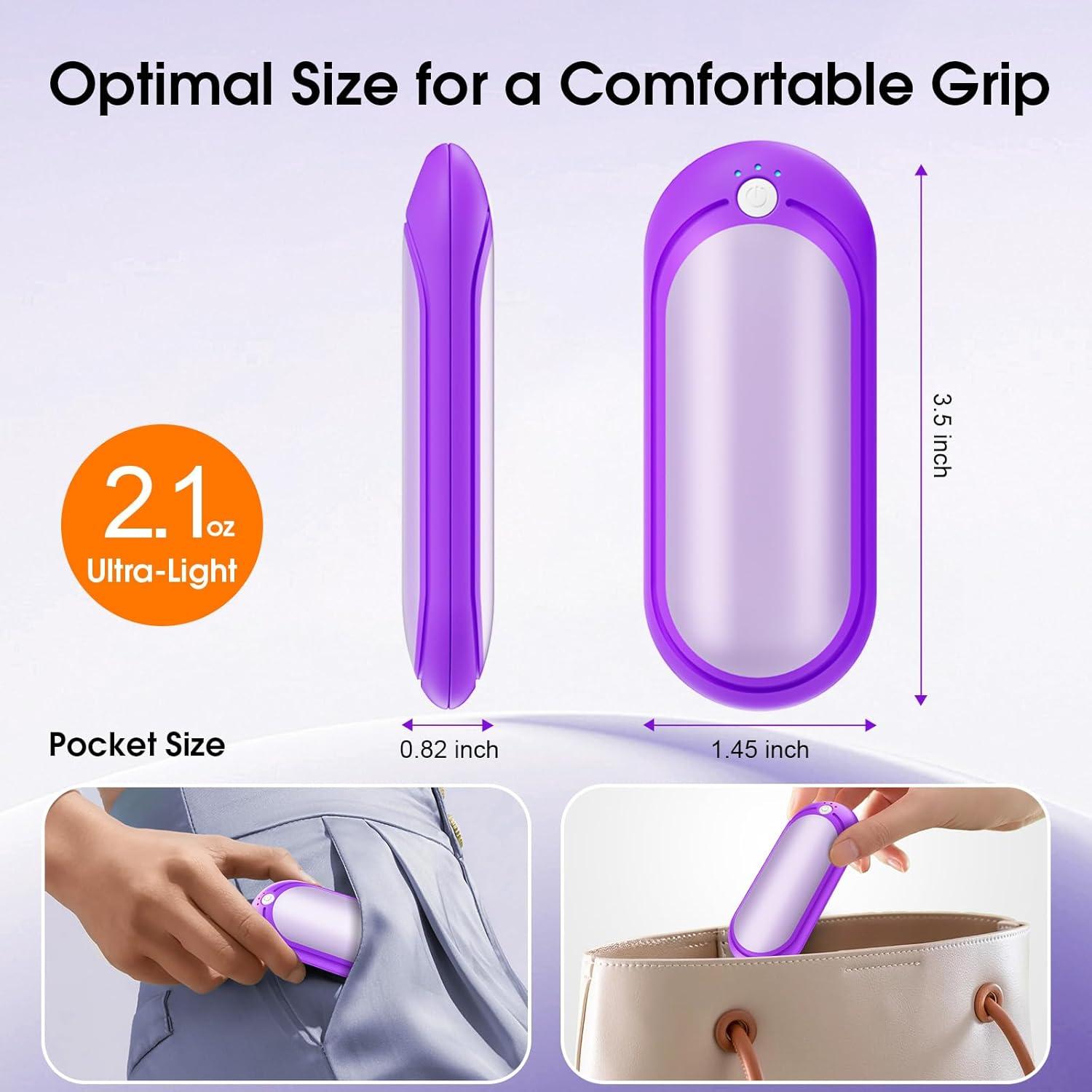 Calentadores de Manos Recargables WarmEmbrace 2 Piezas 10000mAh