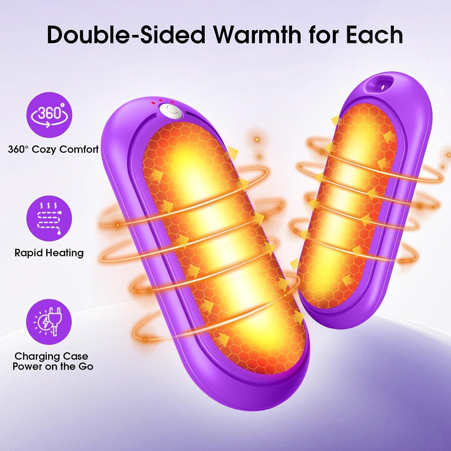 Calentadores de Manos Recargables WarmEmbrace 2 Piezas 10000mAh