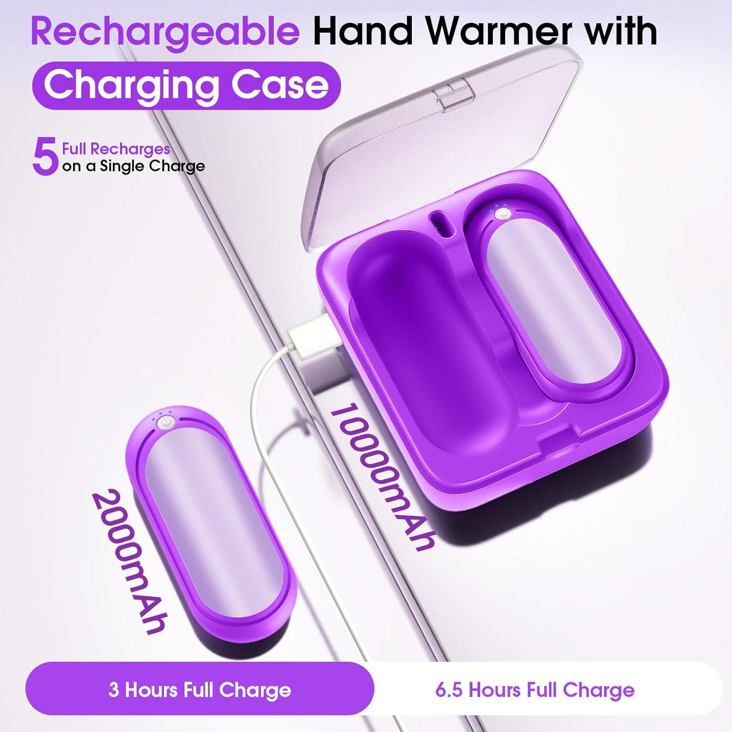 Calentadores de Manos Recargables WarmEmbrace 2 Piezas 10000mAh