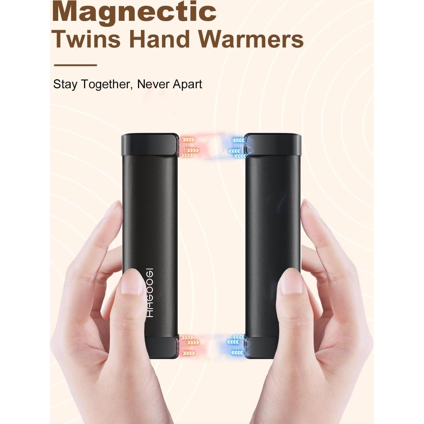 Calentadores de Manos Recargables HAGOOGI 10000mAh 2-Pack