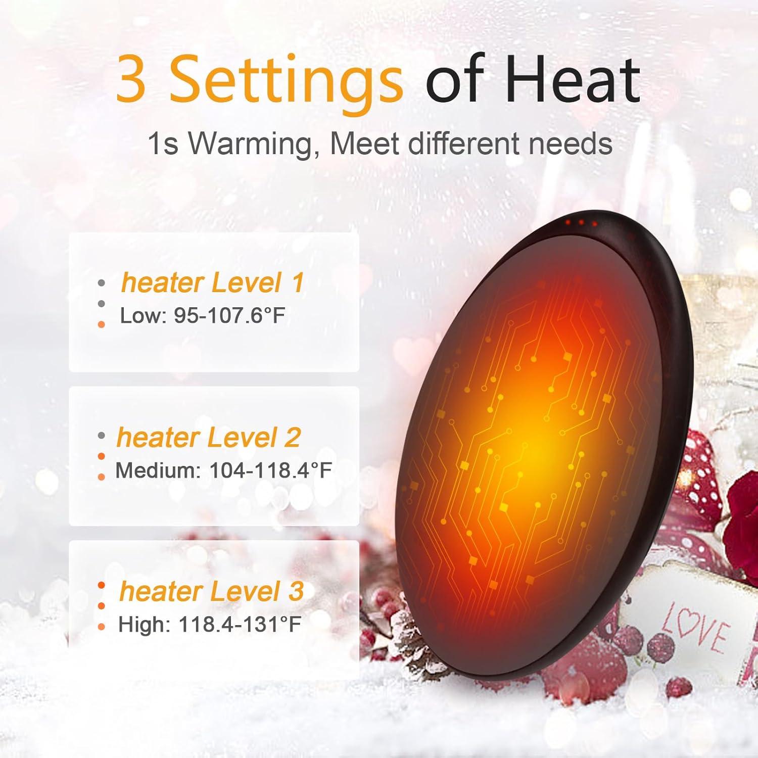 Calentador de Manos Recargable Eiruaw ZLS-A6 5200mAh Rosa