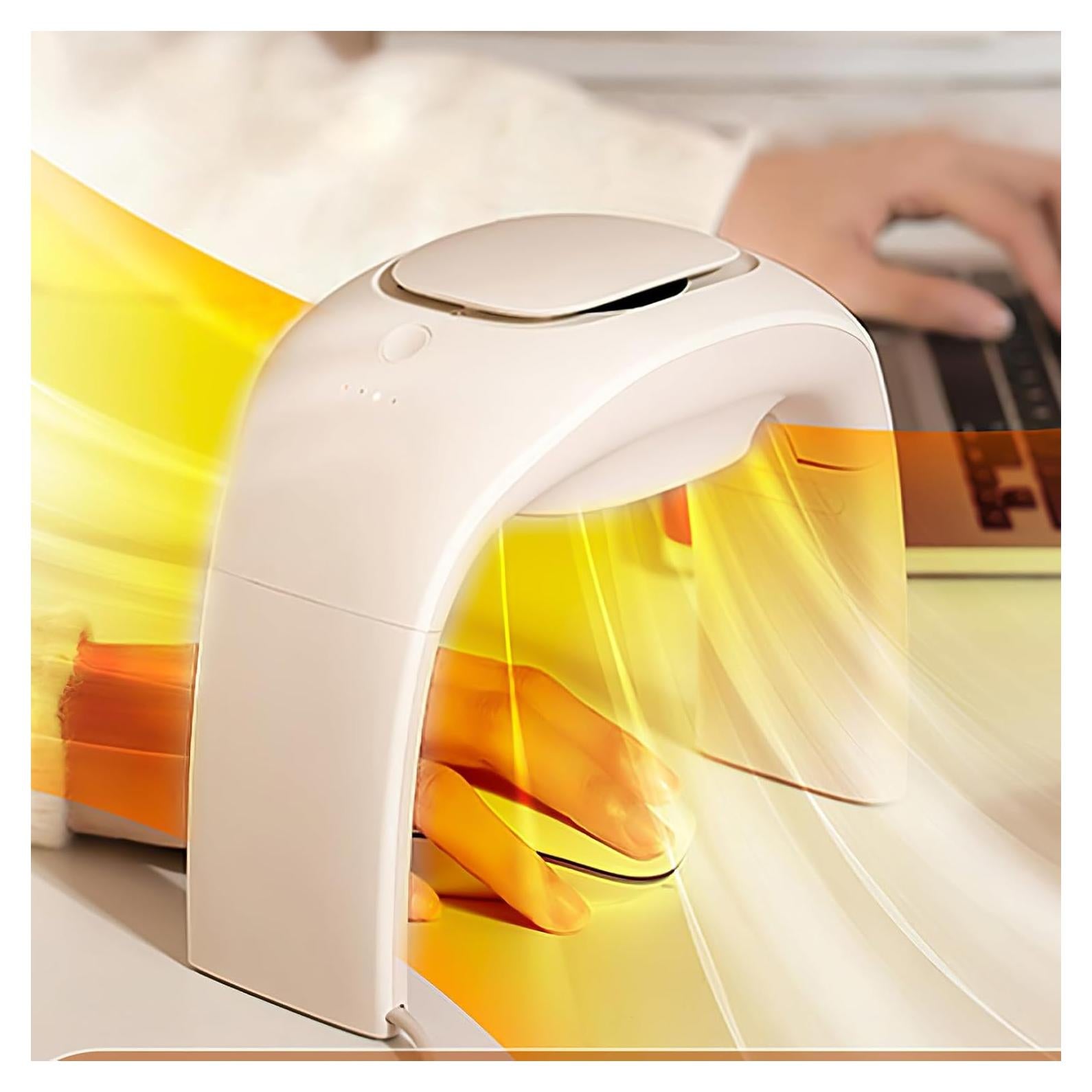 Alfombrilla de Ratón Calentada Nauttxon 100W Cerámica Blanca