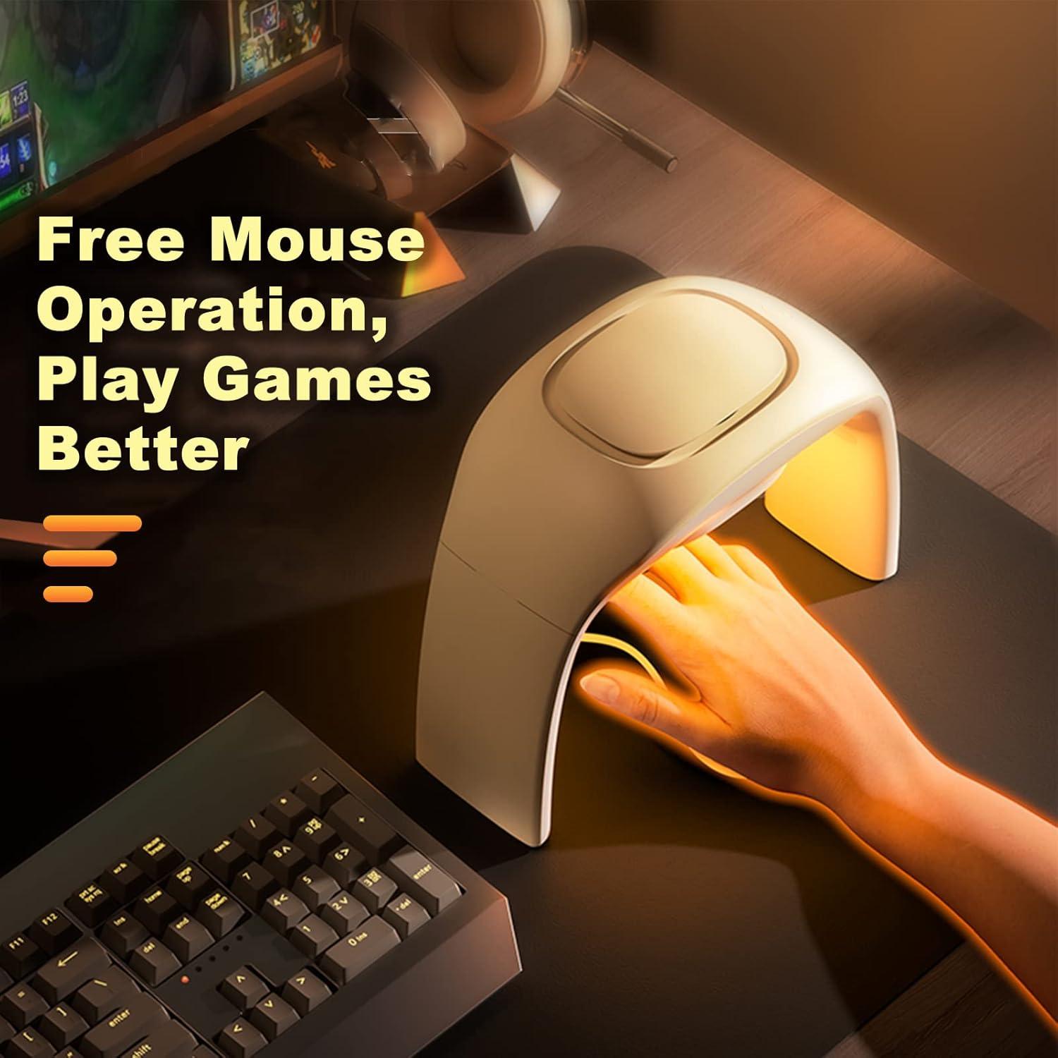 Alfombrilla de Ratón Calentada Nauttxon 100W Cerámica Blanca