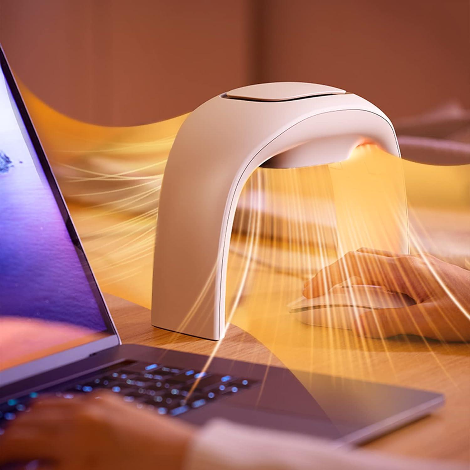 Alfombrilla de Ratón Calentada Nauttxon 100W Cerámica Blanca