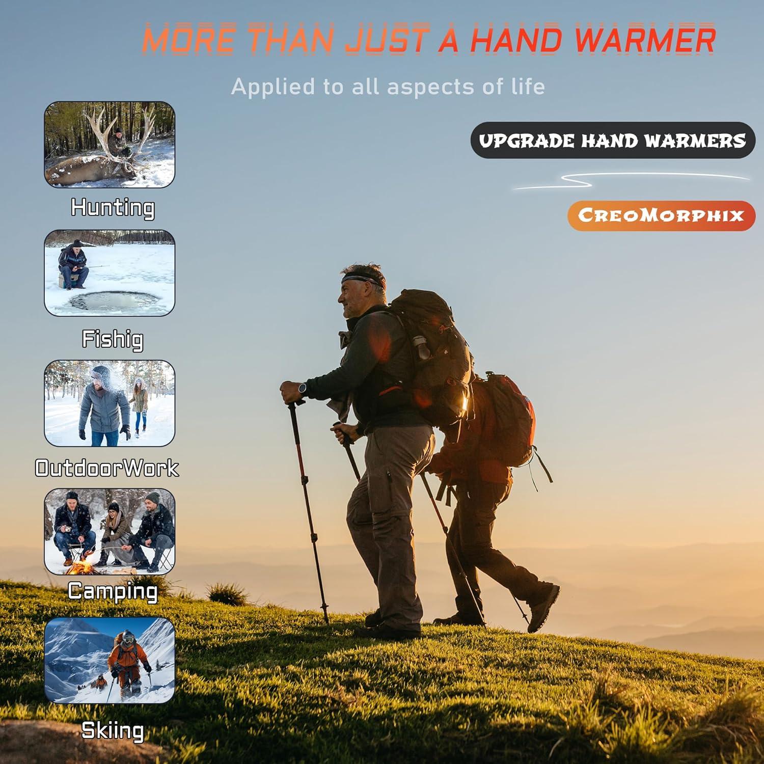 Calentadores de Manos Recargables CreoMorphix N20 12000mAh 2 Pcs