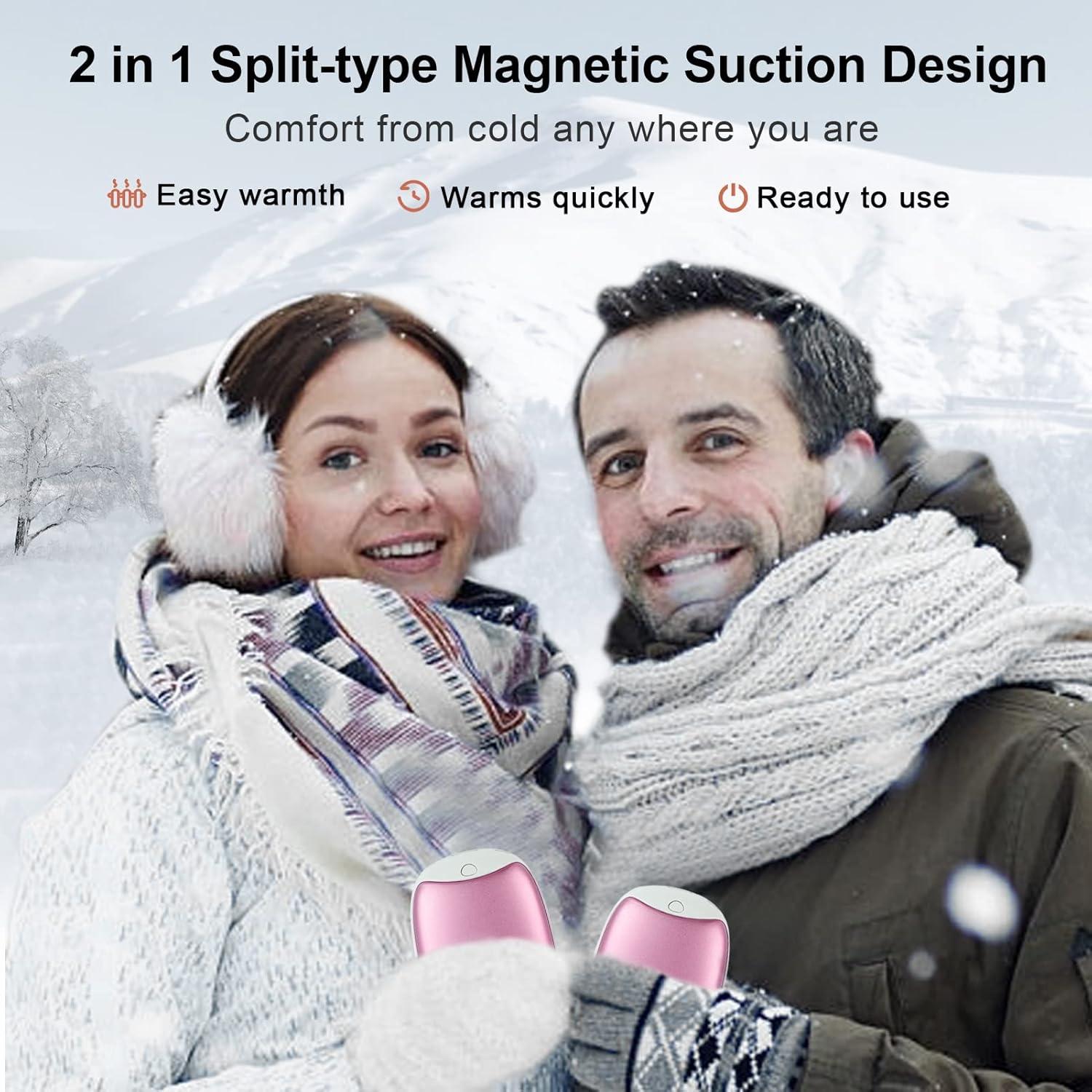 Calentadores de Manos Recargables Cosyzone 8000mAh Rosa