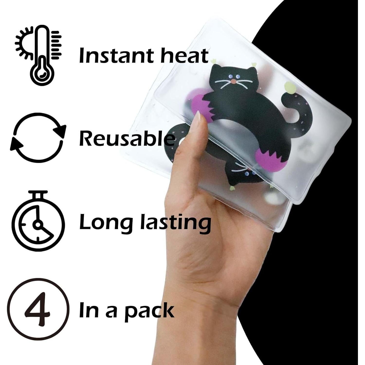 Calentadores de Manos Reutilizables Cozeoa - Paquete Negro