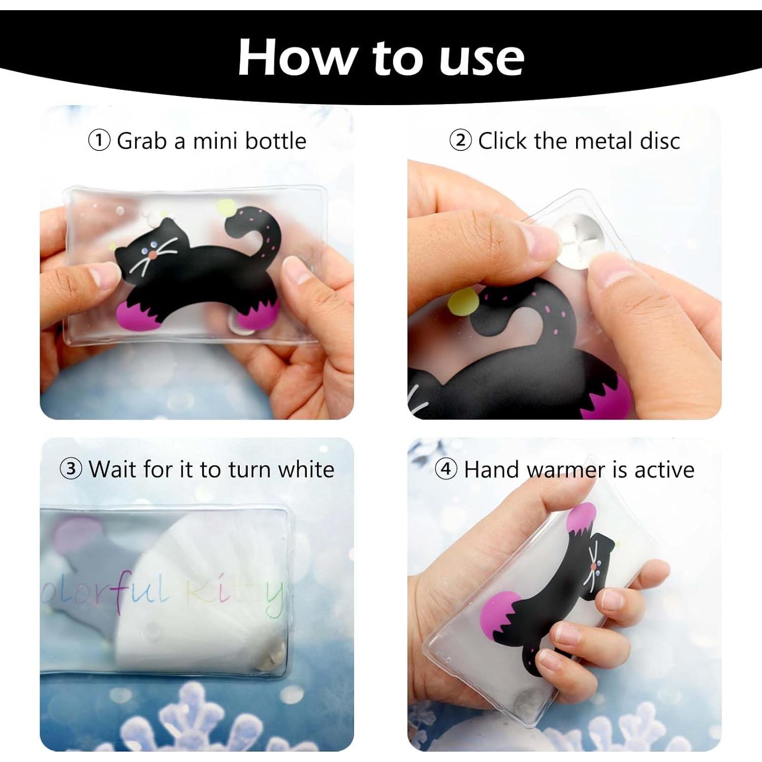 Calentadores de Manos Reutilizables Cozeoa - Paquete Negro