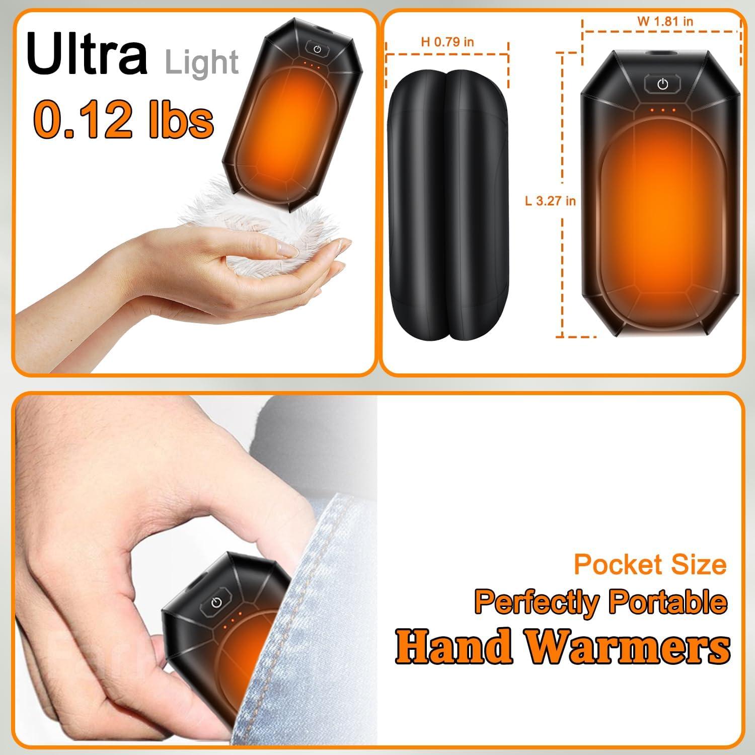 Calentadores de Manos Recargables GEHEN AO-212 4000mAh 2-Pack