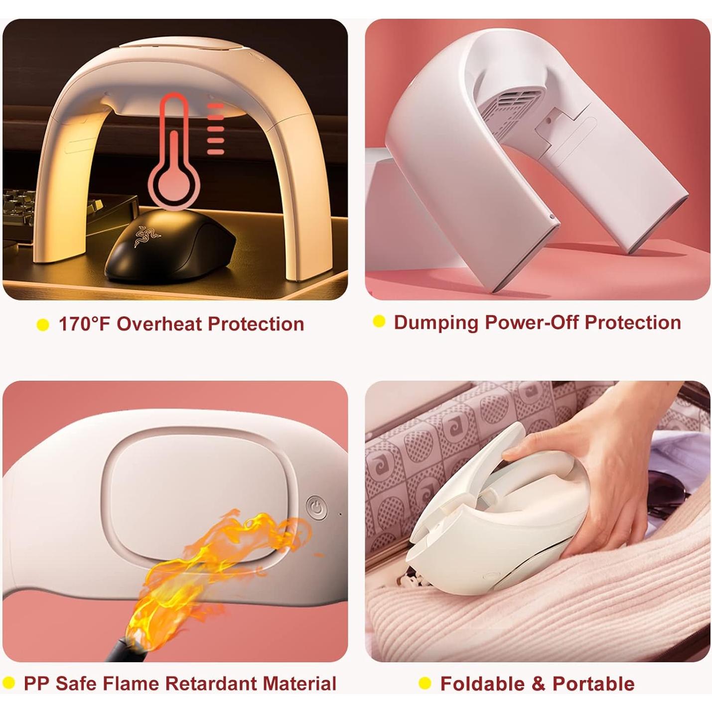 Alfombrilla de Ratón Calentada Xuenair 20.6 cm Ajustable Blanco