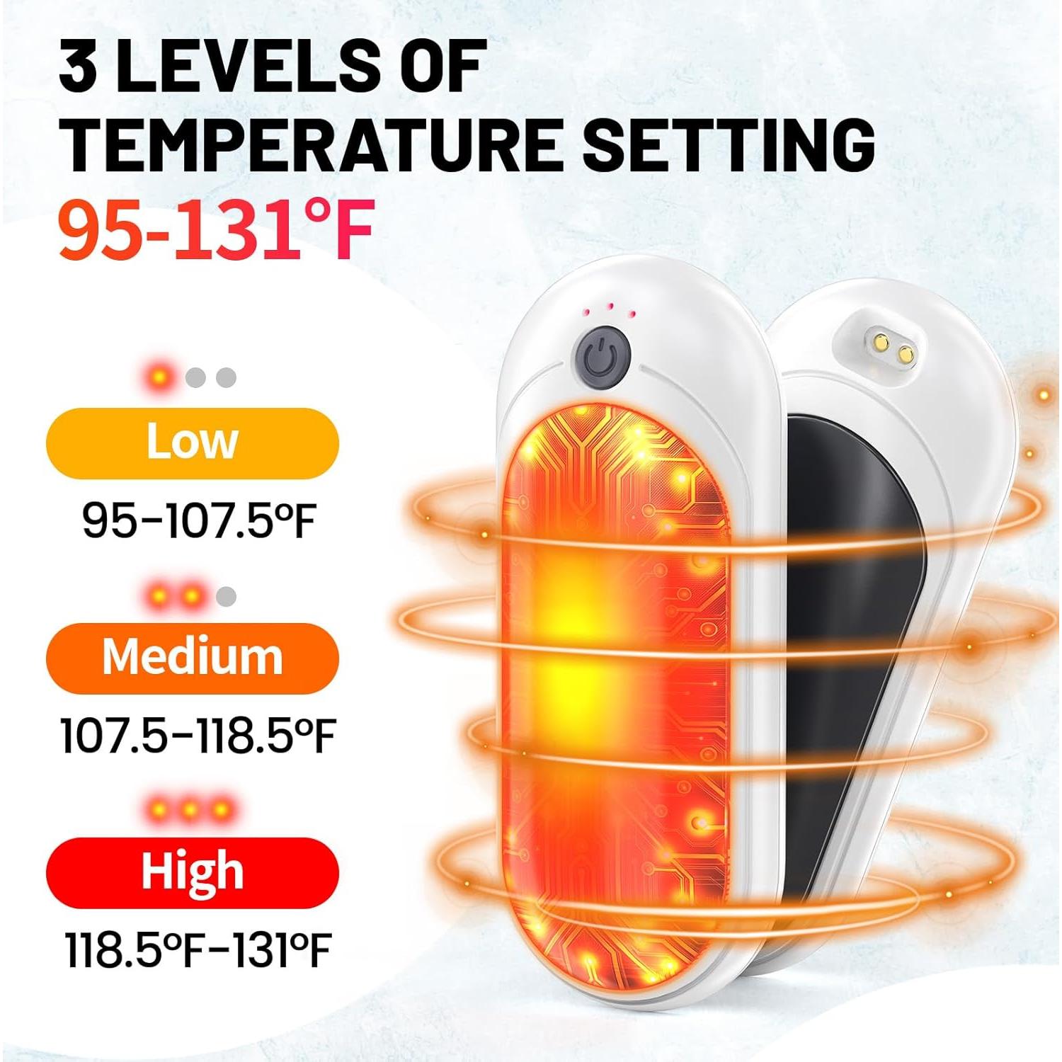 Calentadores de Manos Recargables TempBliss N6 14000mAh