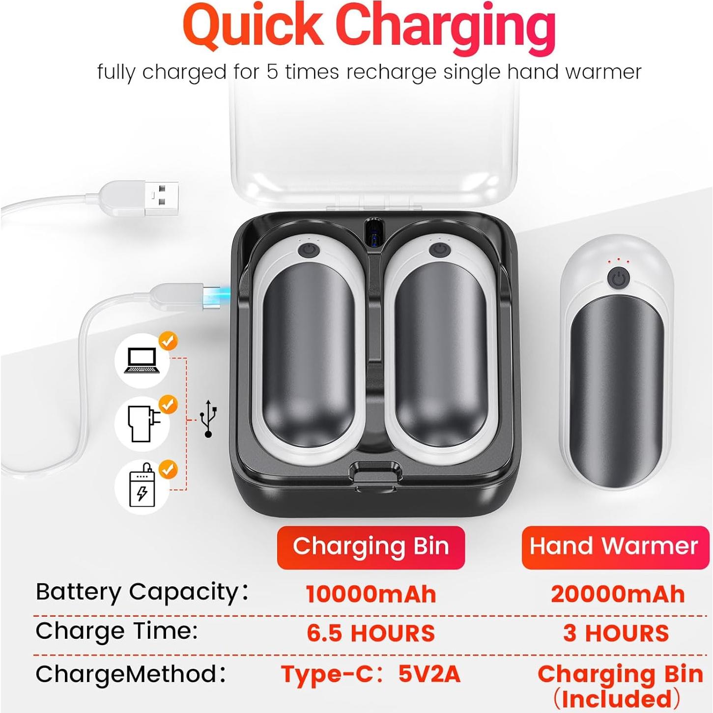 Calentadores de Manos Recargables TempBliss N6 14000mAh