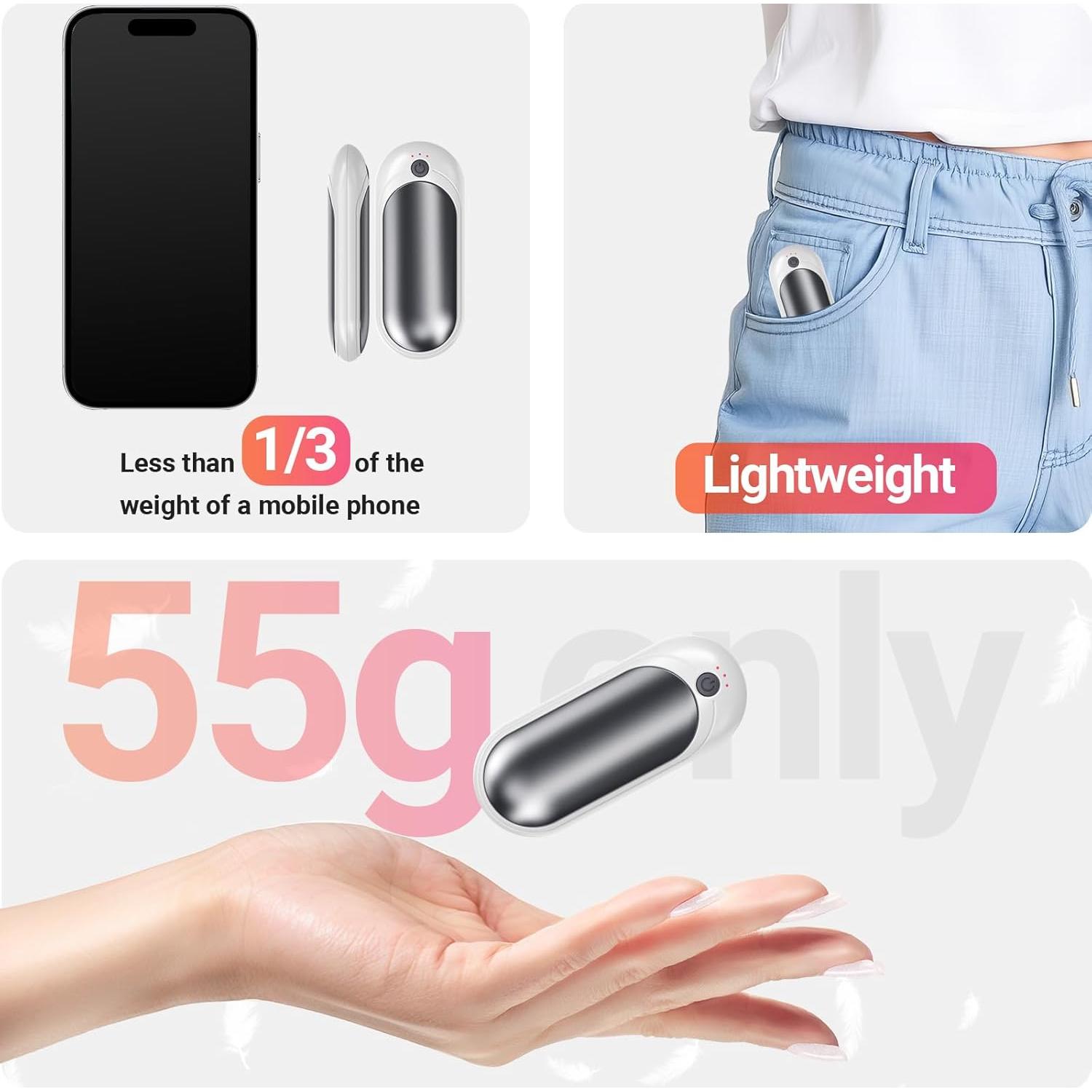 Calentadores de Manos Recargables TempBliss N6 14000mAh