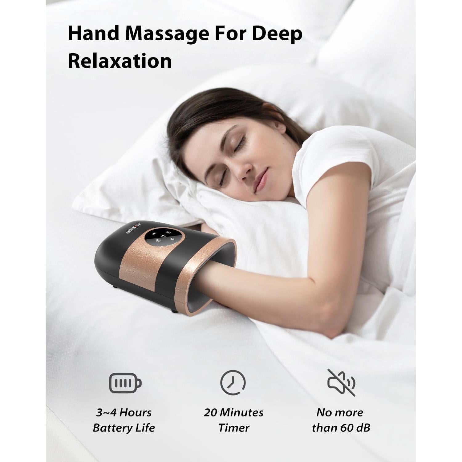 Masajeador de Mano CINCOM Inalámbrico con Calor y Compresión