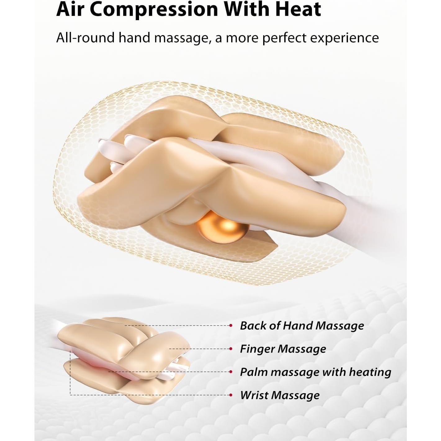 Masajeador de Mano CINCOM Inalámbrico con Calor y Compresión