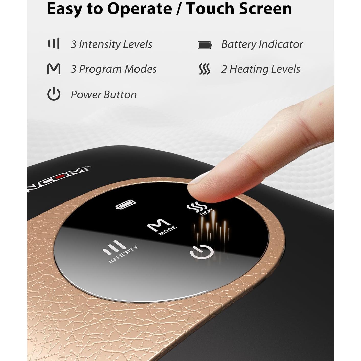 Masajeador de Mano CINCOM Inalámbrico con Calor y Compresión