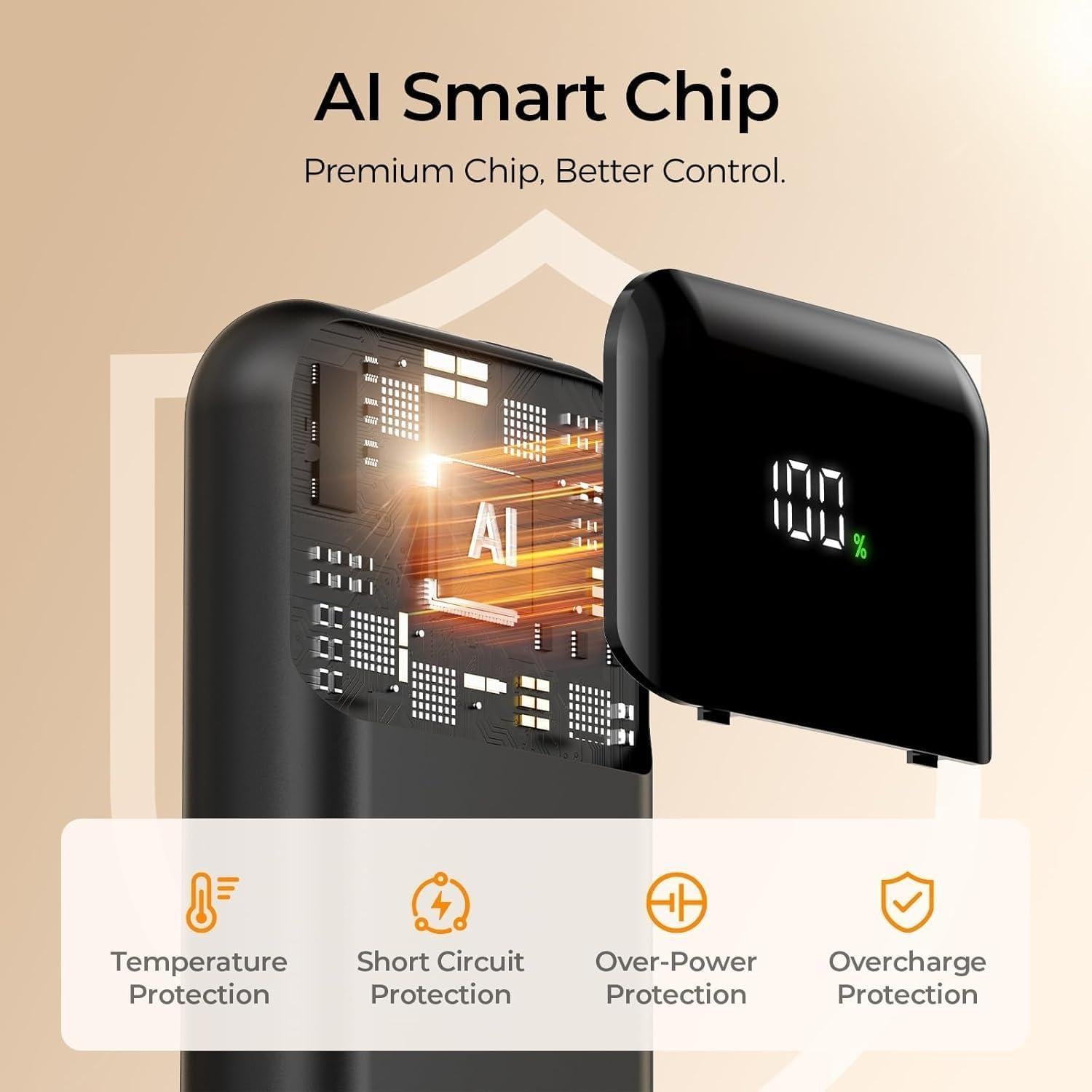 Calentadores de Manos Recargables Hotdot 2-Pack 6400mAh LED