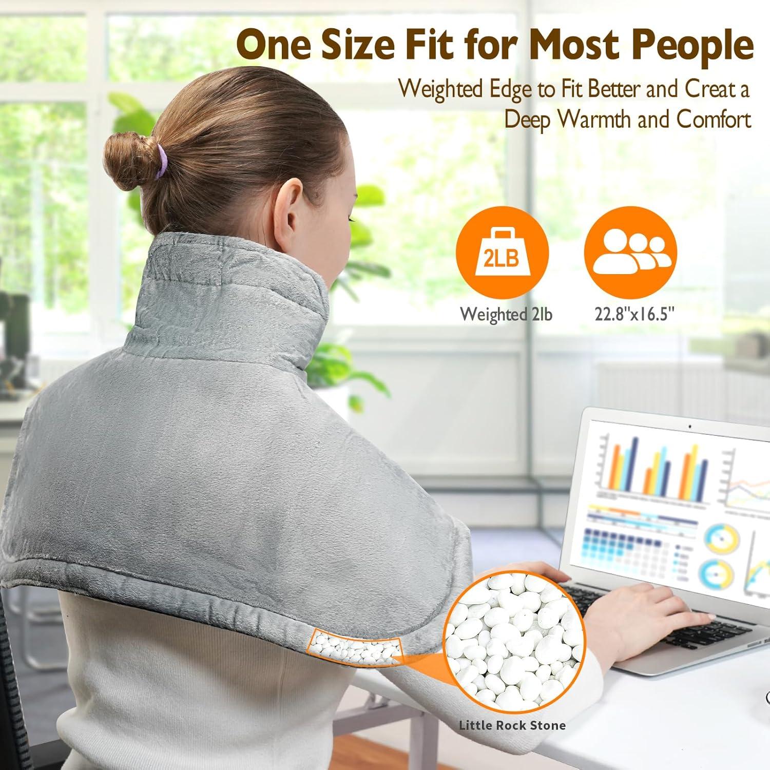 Almohadilla Térmica Eléctrica Ruyyi 58x42 cm 6 Calores 4 Temporizadores