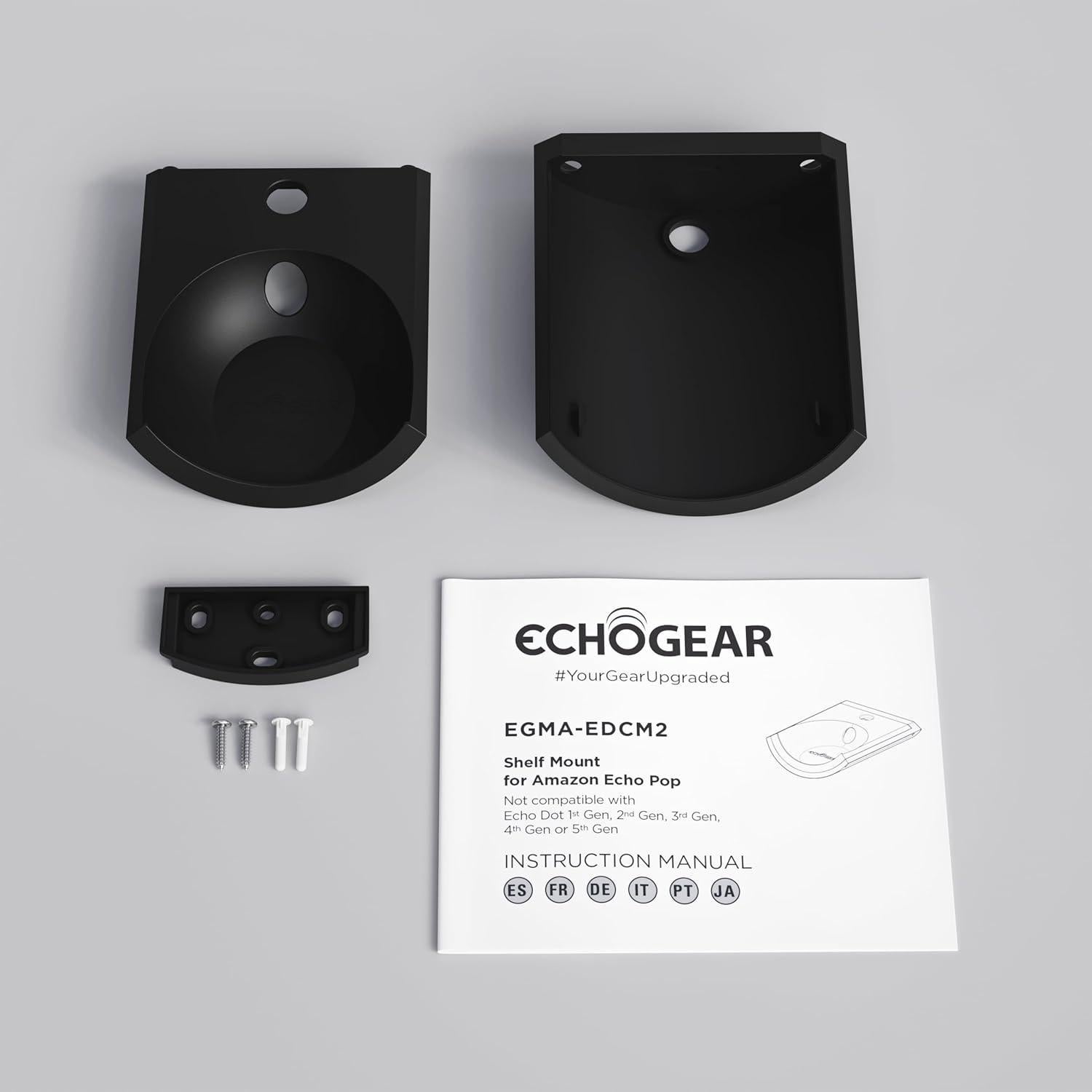 Soporte de Pared para Echo Pop Amazon 2023 - Negro