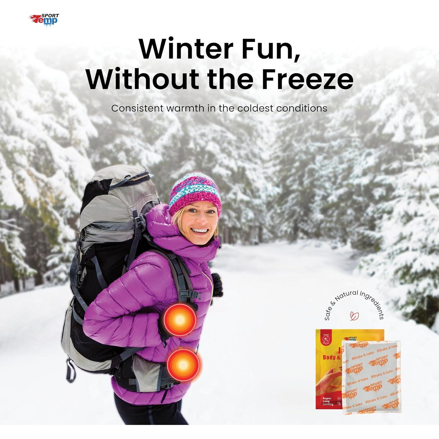 Calentadores de Manos Jumbo Sport Temp - 25 Piezas, 24 Horas Calor