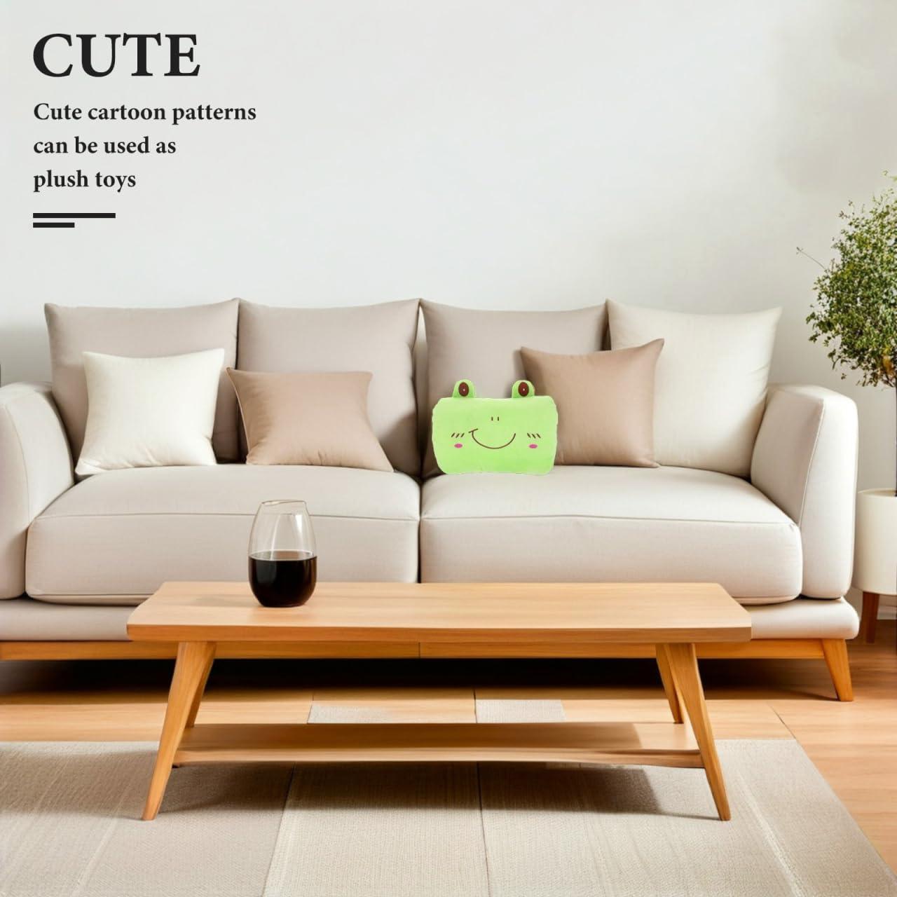 Almohada Calentadora de Manos Veemoon 26x19cm Peluche Verde