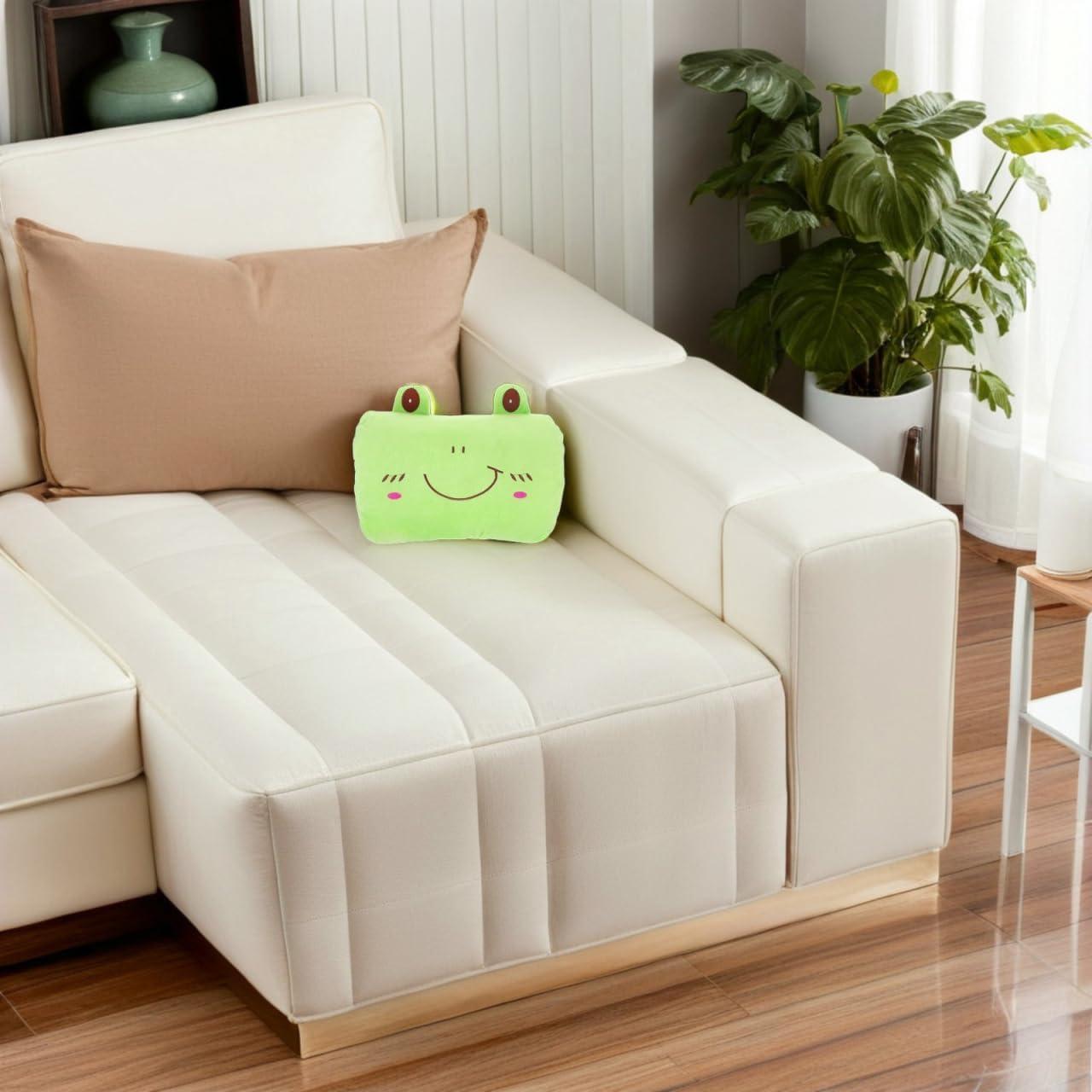 Almohada Calentadora de Manos Veemoon 26x19cm Peluche Verde