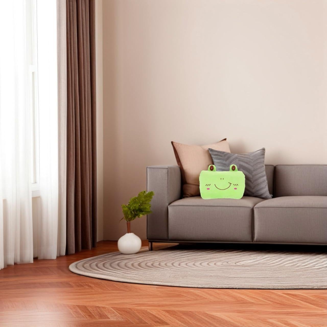 Almohada Calentadora de Manos Veemoon 26x19cm Peluche Verde