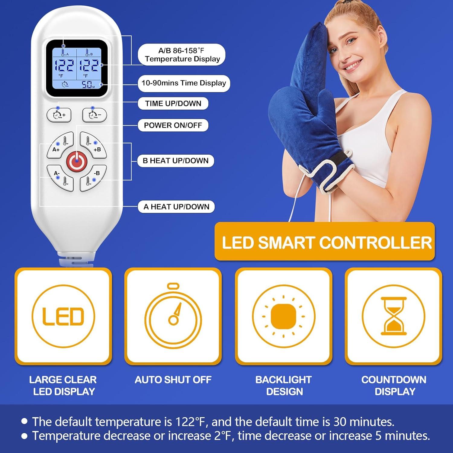 Guantes Calentados JOBYNA para Alivio de Artritis y Dolor