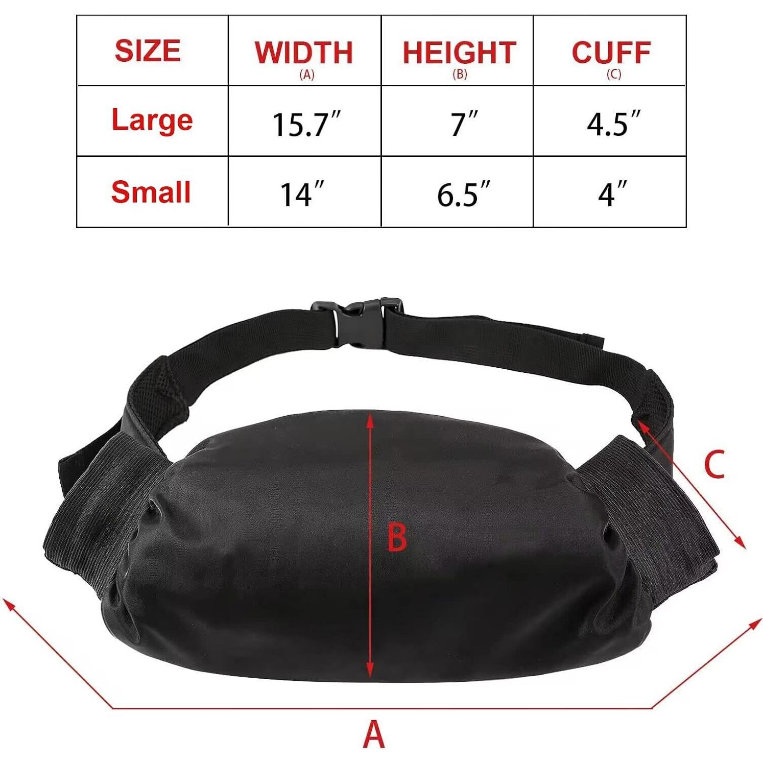 Bolsa Calentador de Manos Fútbol AMQTSLM Negro con Cremallera