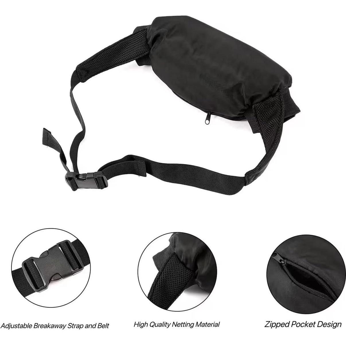 Bolsa Calentador de Manos Fútbol AMQTSLM Negro con Cremallera