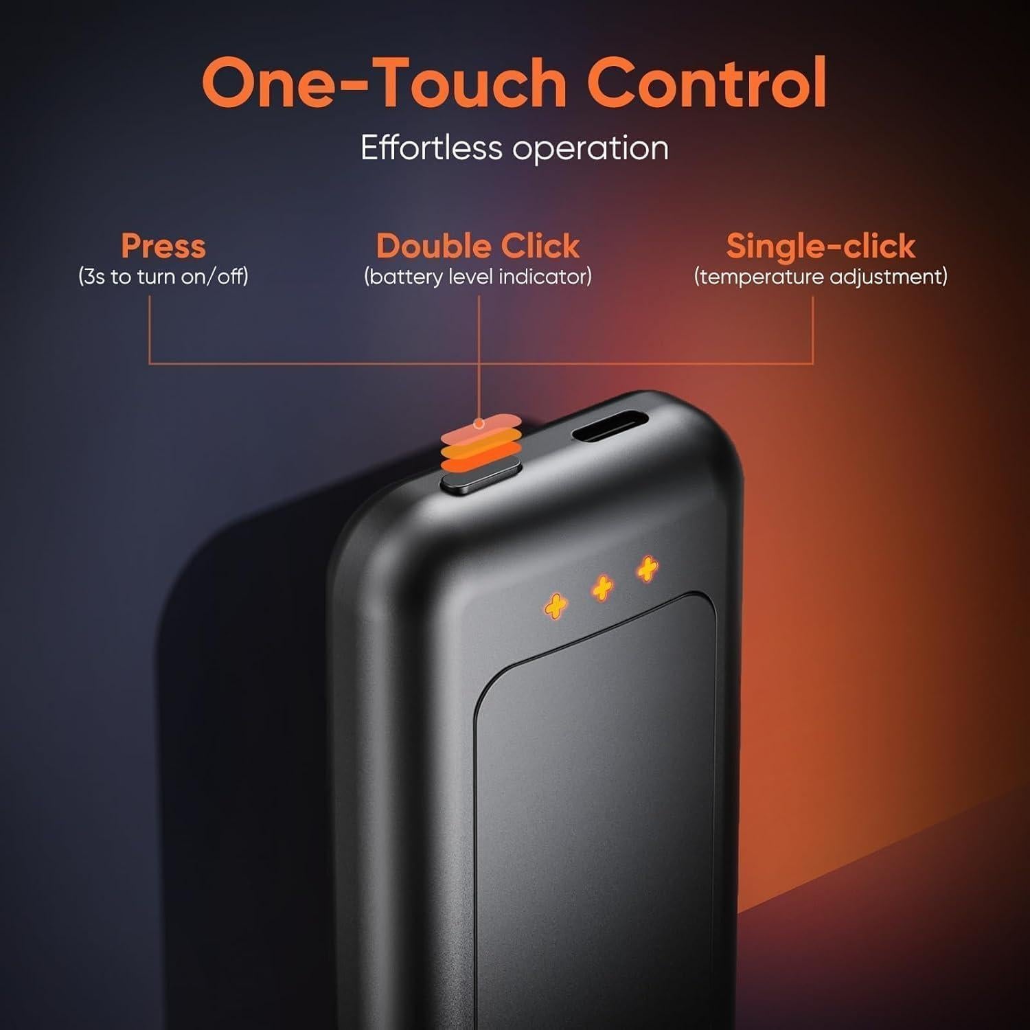 Calentadores de Manos Recargables Hotdot HW-01 2-Pack Gris