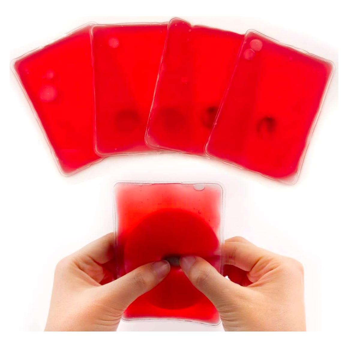 Calentadores de Manos Reutilizables Coldchill 4PCS Rojo