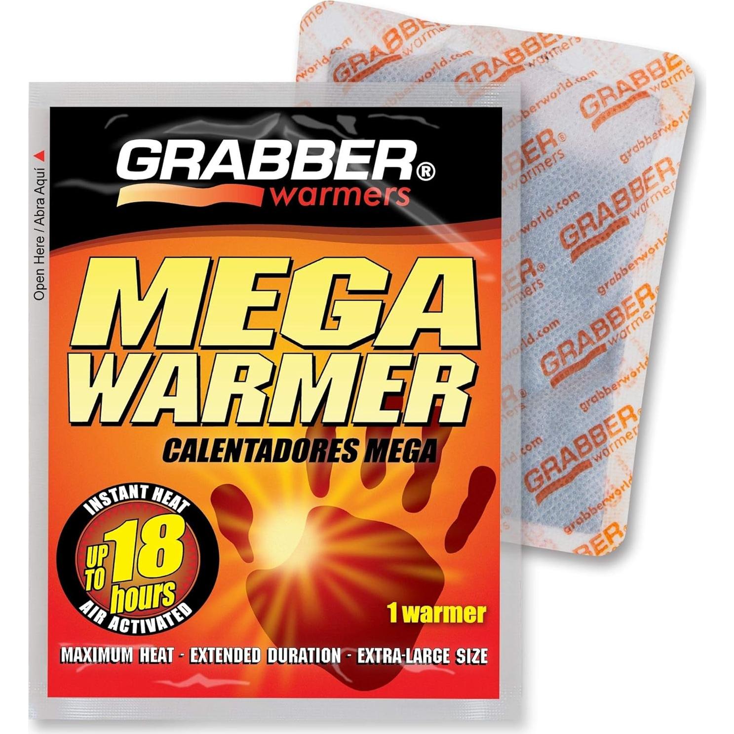 Paquete de 10 Calentadores Corporales Grabber 18 Horas