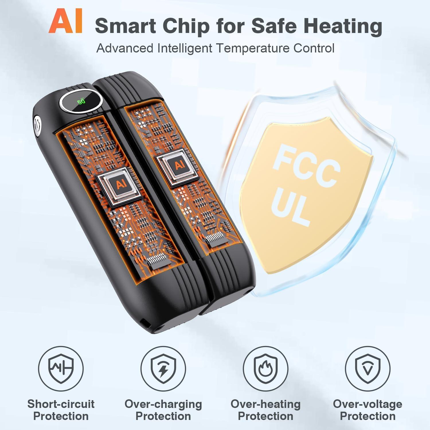 Calentadores de Manos Recargables WITHOUSE C317 - 20Hrs Calor