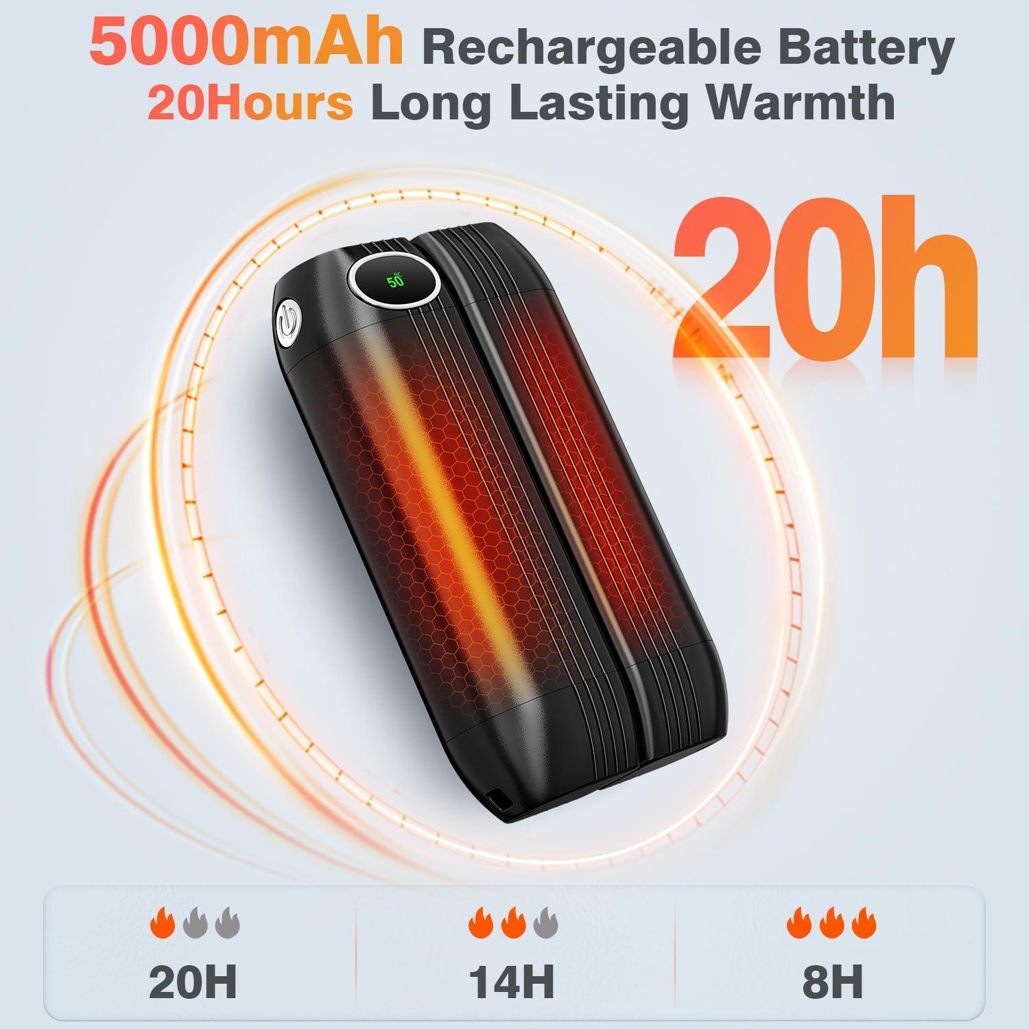 Calentadores de Manos Recargables WITHOUSE C317 - 20Hrs Calor