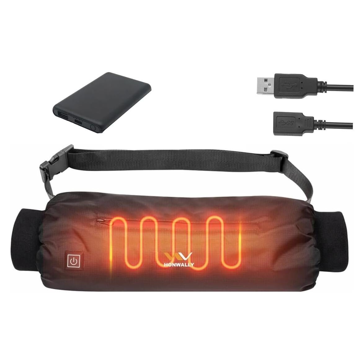 Bolsa Calentadora de Manos Eléctrica Honwally 10000 mAh Doble Cara