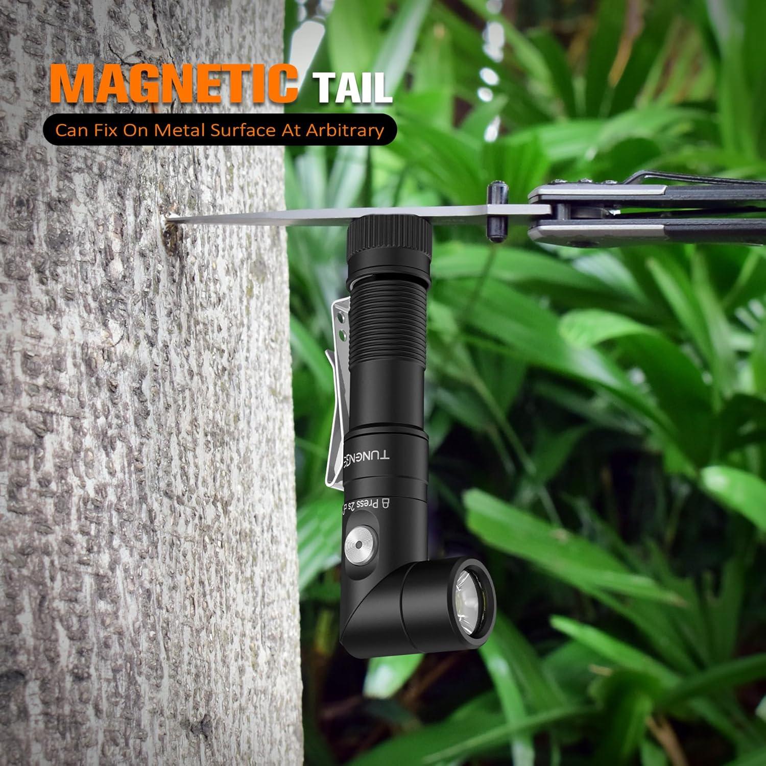 Linterna LED T21X 1400 Lúmenes Recargable con Imán