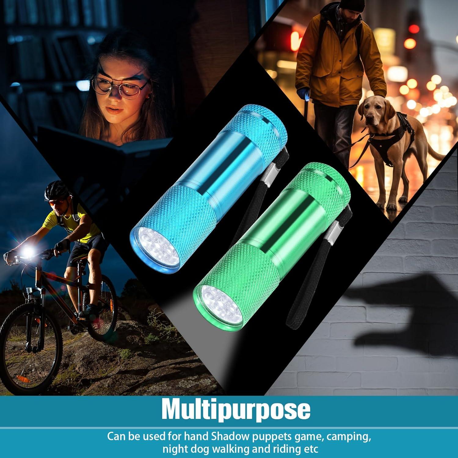 Linternas LED Mini VIHOSE 20 Pcs Aluminio Portátiles