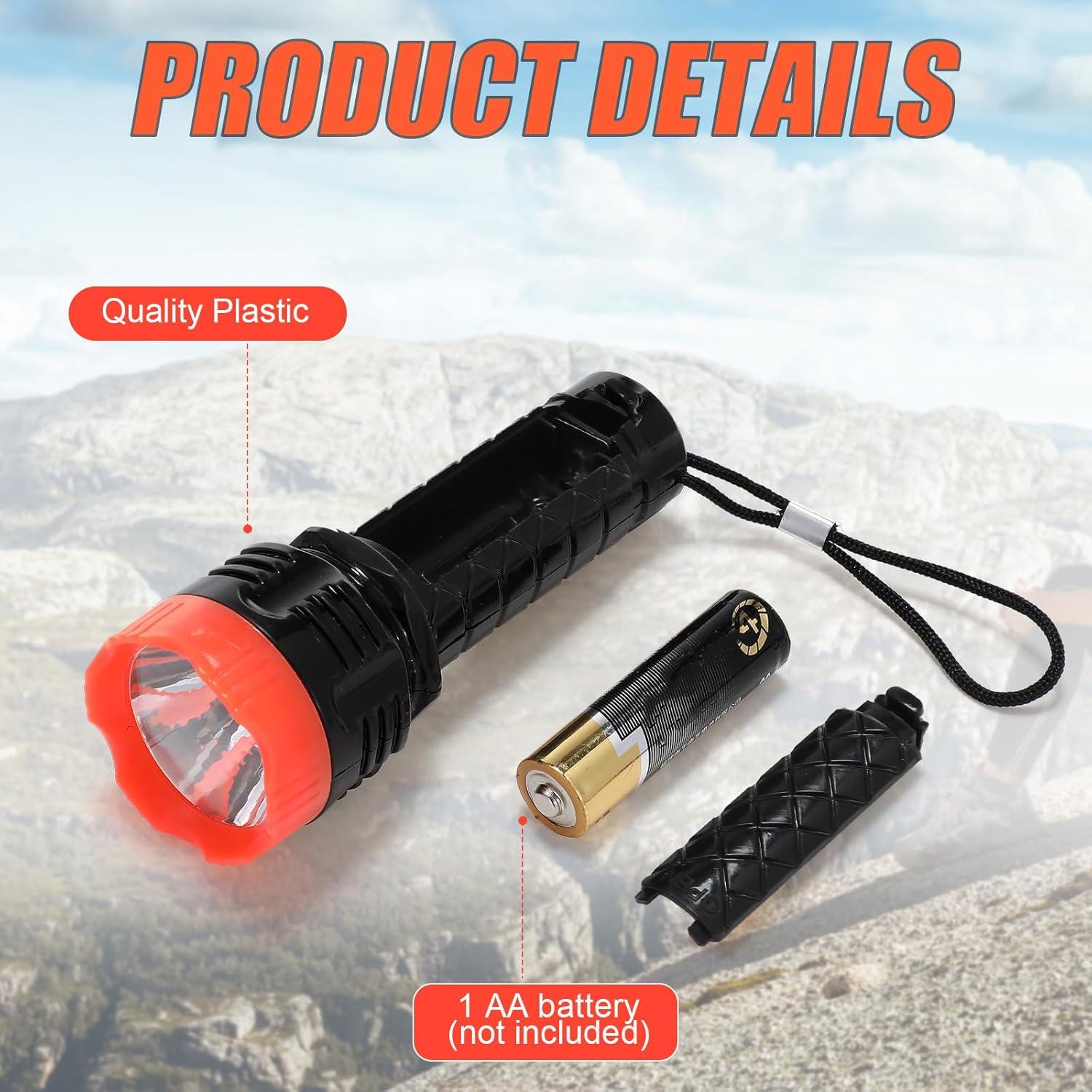 48 Mini Linternas LED de Llavero Tujoe - Colores Asortidos